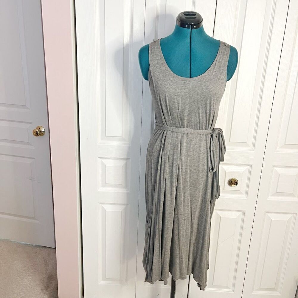 Marc by Marc Jacobs Tank Style Sleeveless Belted Scoop Neck Drape Dress